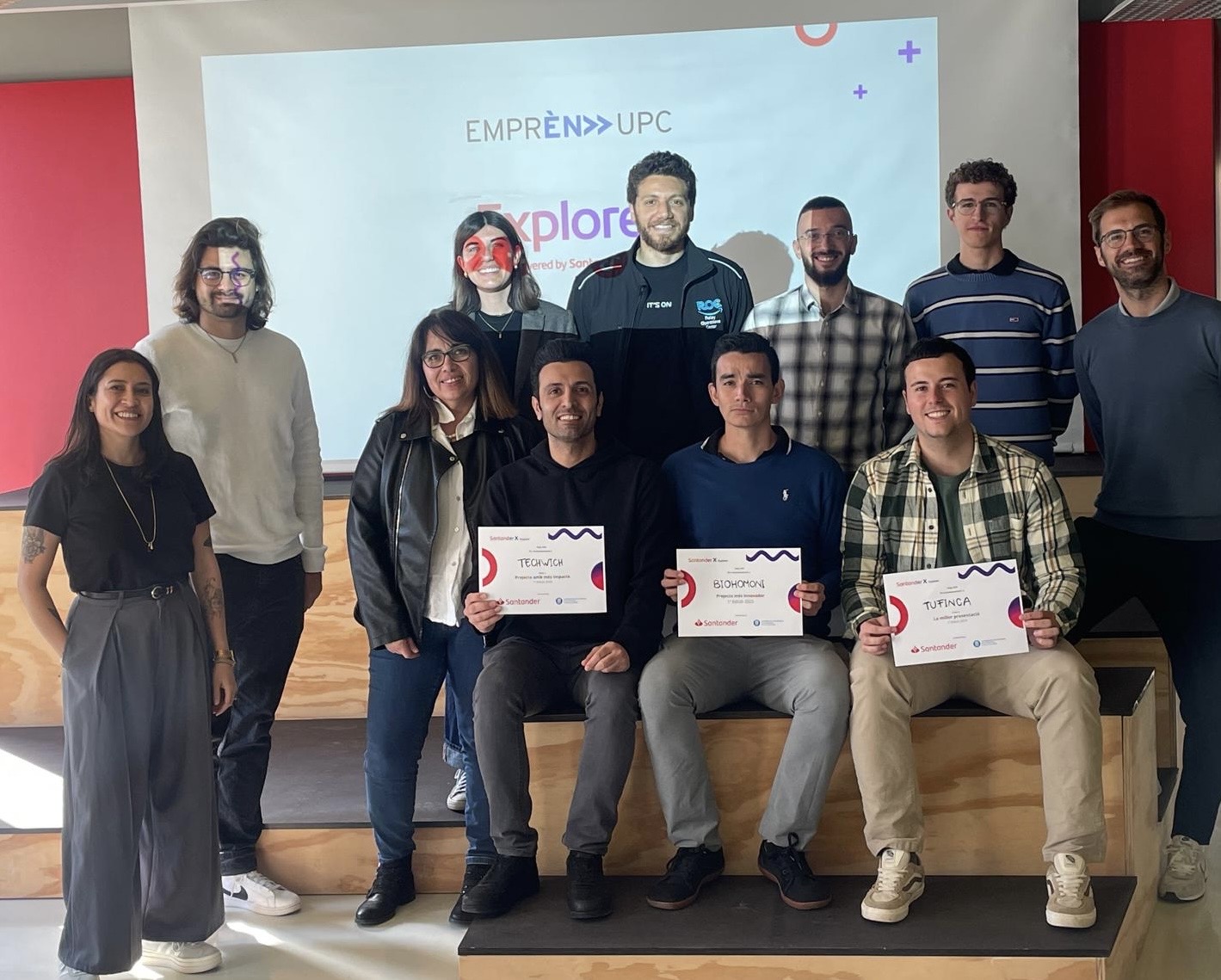 At the Santander X Explorer event, Rasool Seyghaly, the founder of Techwich, took the stage to deliver the startup’s pitch.